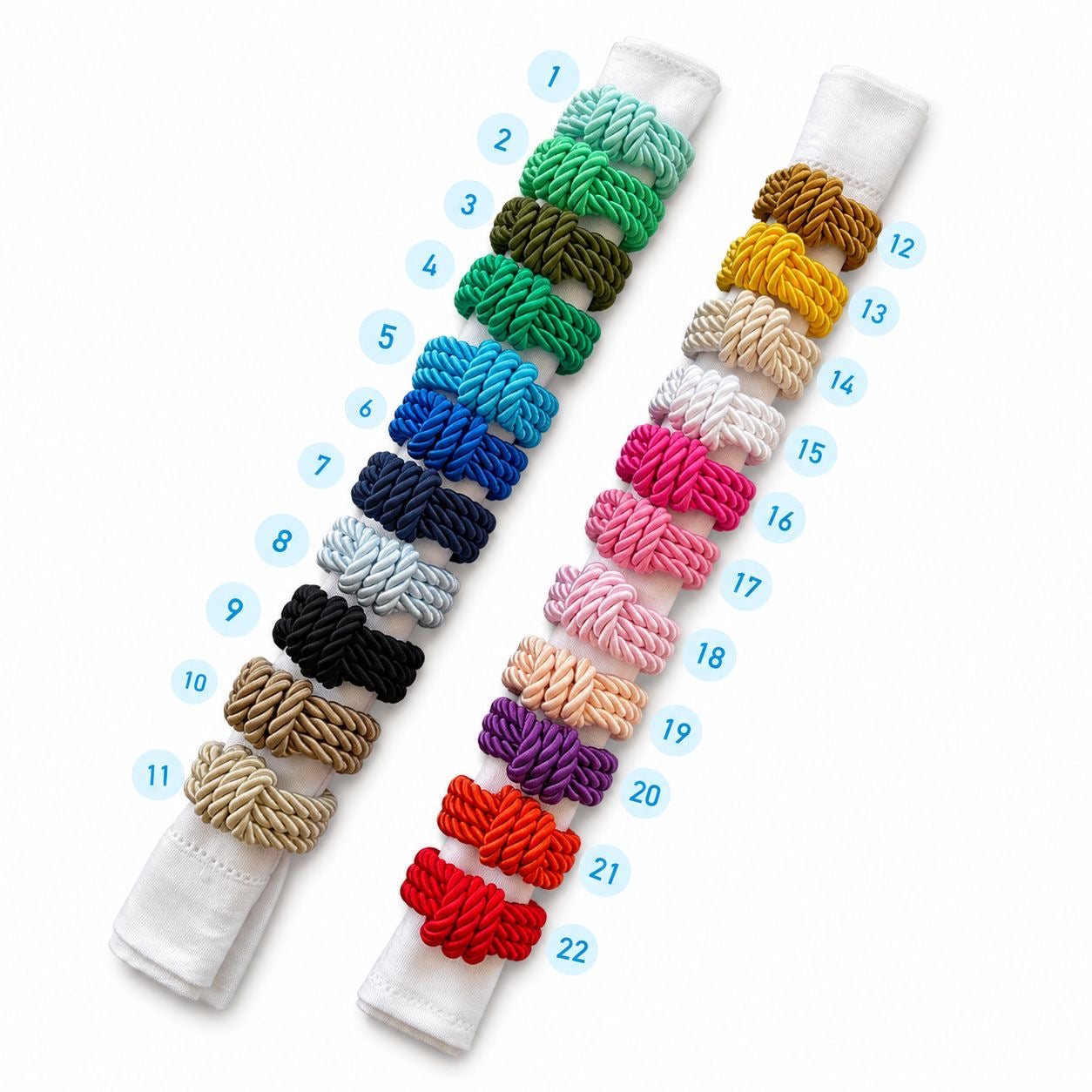 Handmade Rope Napkin Rings Set of 4 – Decorative Table Setting Napkin Holders – Elegant Knotted Cloth Napkin Rings for Wedding, Easter, Christmas & Dining Table