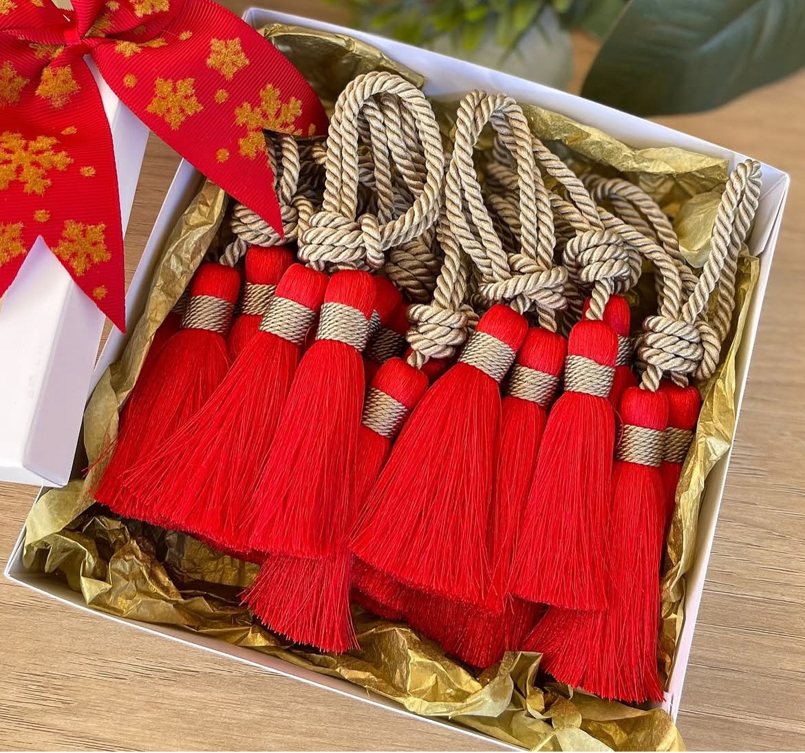 Tassel Napkin Ring Boho Set Dining Decor Wedding Bundle Rustic Gift Handmade Accent Table Holder Cotton Design Farmhouse Style Special Set