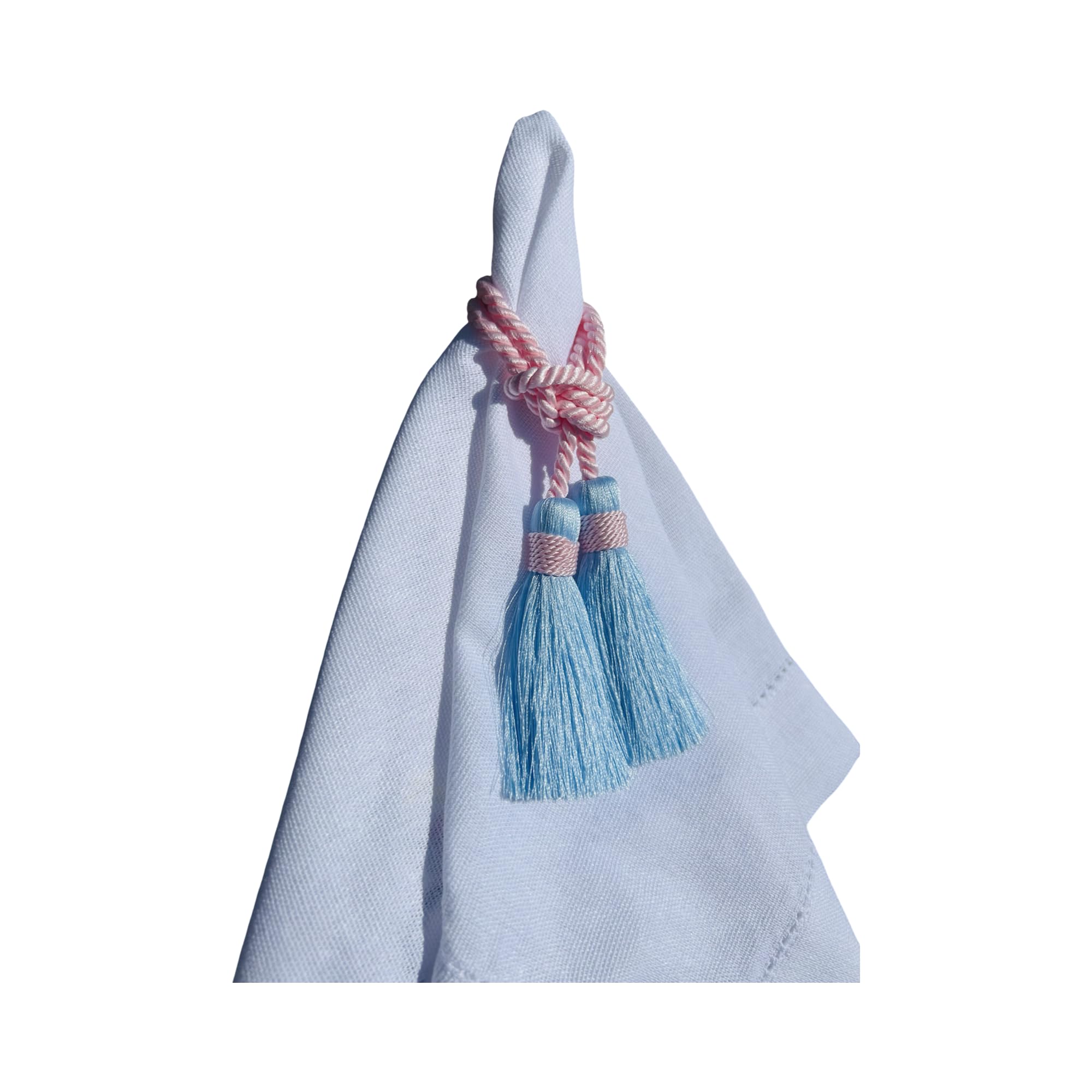 Christmas Napkin Rings - Handmade Tassel Holders for Festive Table Decor, Holiday Dining Accessories, Hostess Gift (set of 4, Multi-Color options)