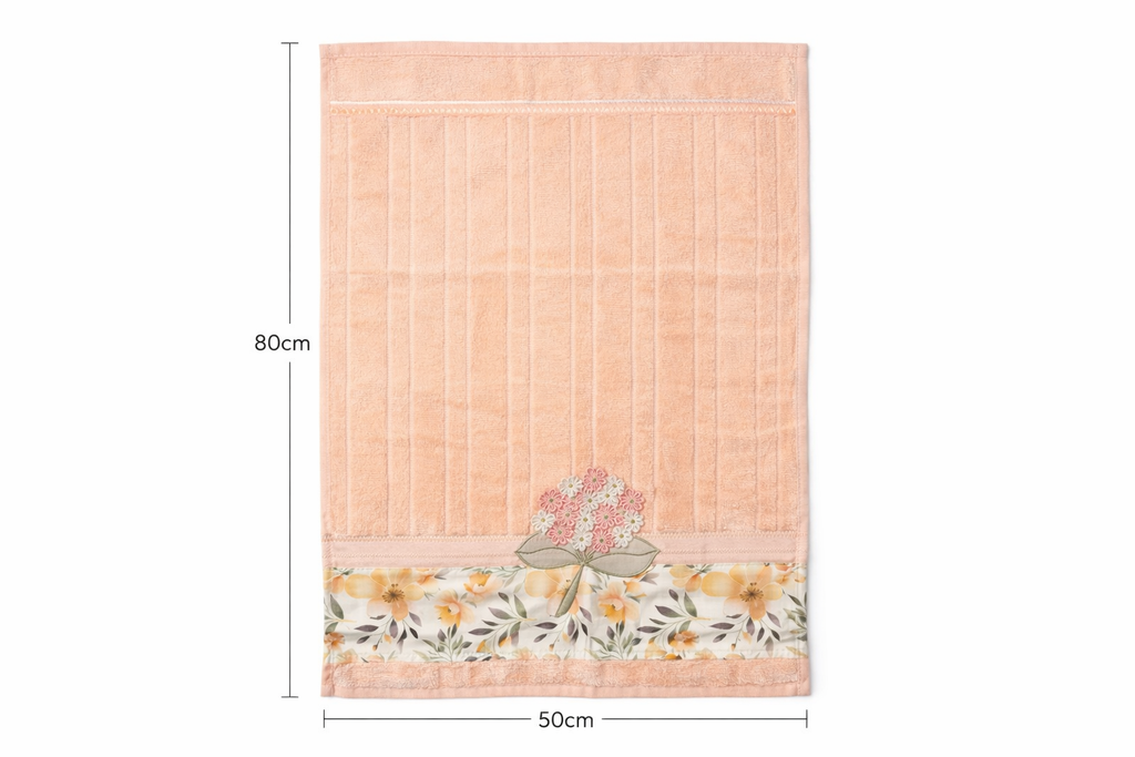 Bathroom Gift Set – Embroidered Guest Towel & Toilet Rug | Handmade Home Gift