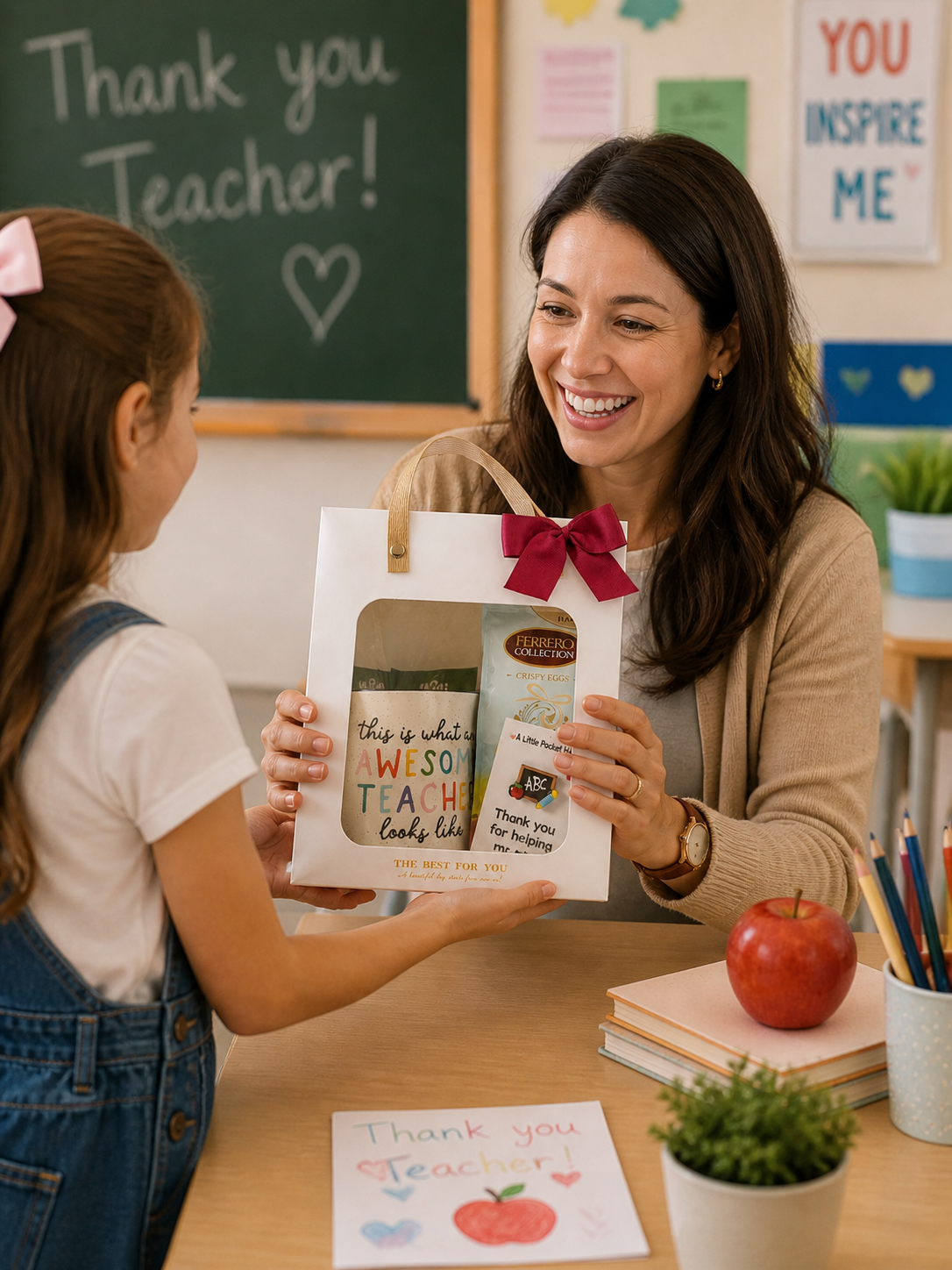 Teacher Appreciation Gift Box | Thank You Teacher Mug Gift Set | End of Year Teacher Gift | Ready to Gift Box