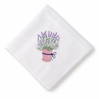 Lavender Embroidered Napkin Set (Set of 6) – 100% Cotton Table Linen | Elegant Dining Decor
