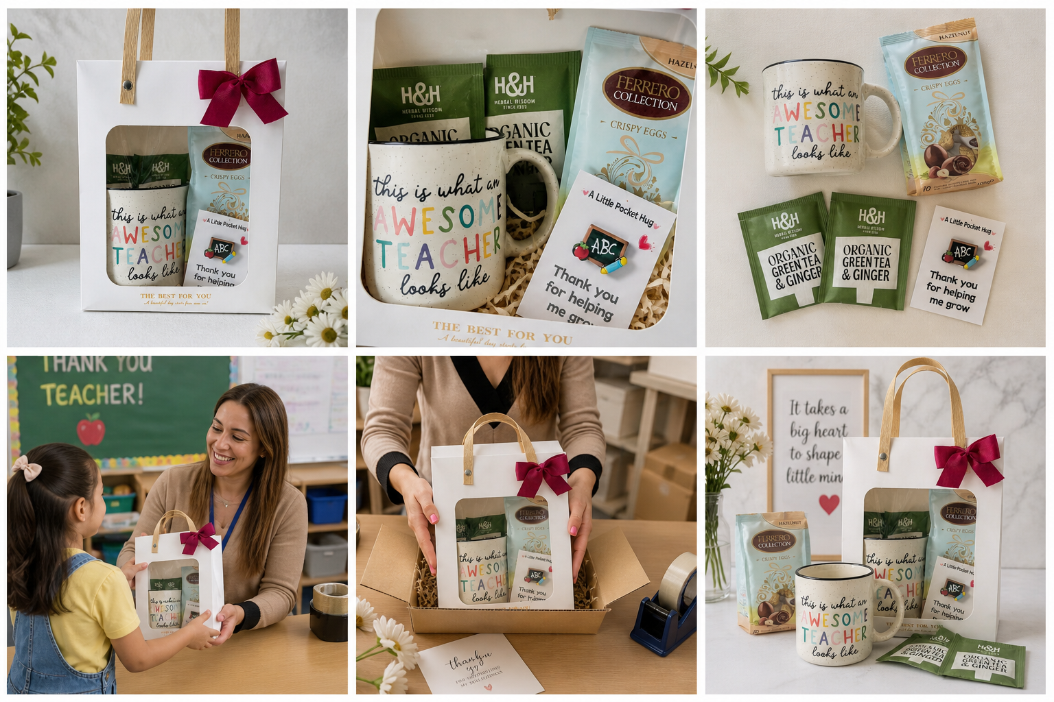 Teacher Appreciation Gift Box | Thank You Teacher Mug Gift Set | End of Year Teacher Gift | Ready to Gift Box