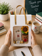 Teacher Appreciation Gift Box – Handmade Sunflower Thank You Gift | Ready to Gift Teacher Present