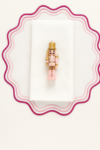 Pink Ombré Scalloped Placemat Set of 6 – Elegant Table Setting for Christmas, Weddings & Girls’ Night | ArtbyCrosa