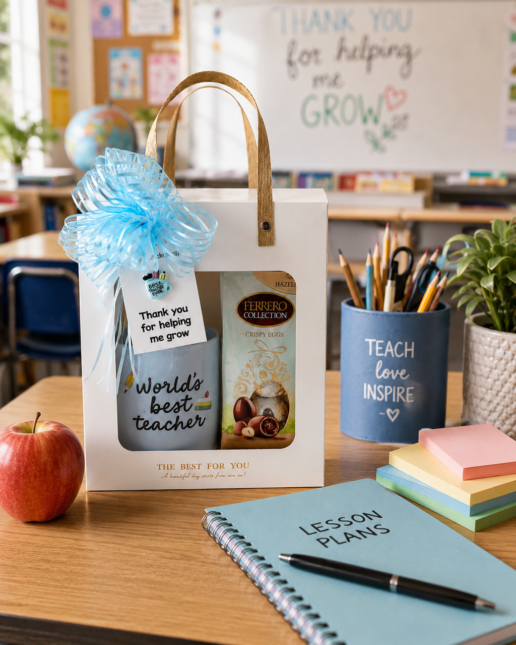 Teacher Appreciation Gift Box | Teacher Mug Gift Set | Thank You Teacher Gift | End of Year Teacher Gift | Ready to Gift