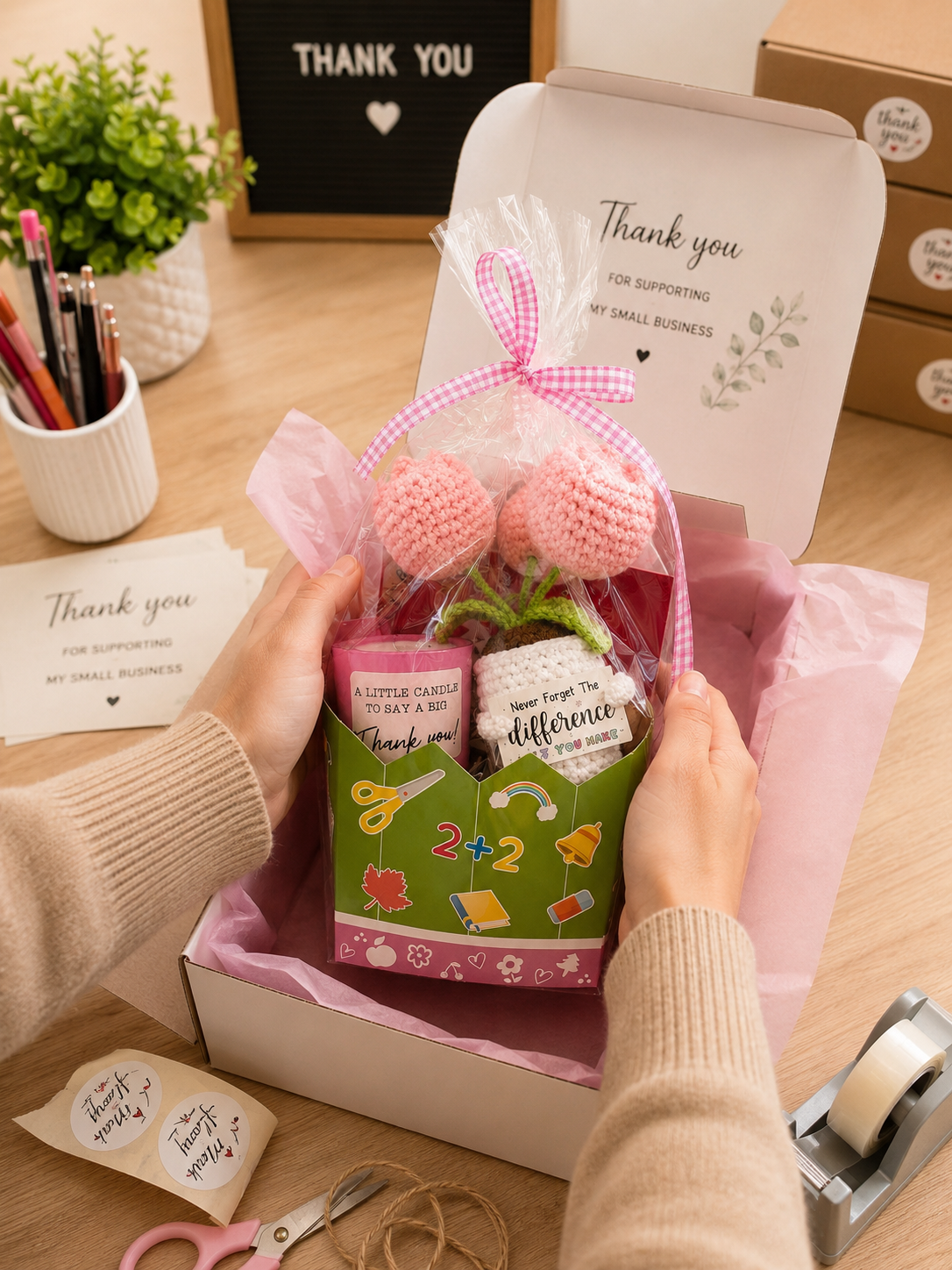 Teacher Appreciation Tulip Gift Box – Ready to Gift
