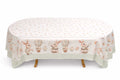 Easter Tablecloth – Spring Bunny Design | Table Linen in Light Pink, Soft Blue & Soft Green