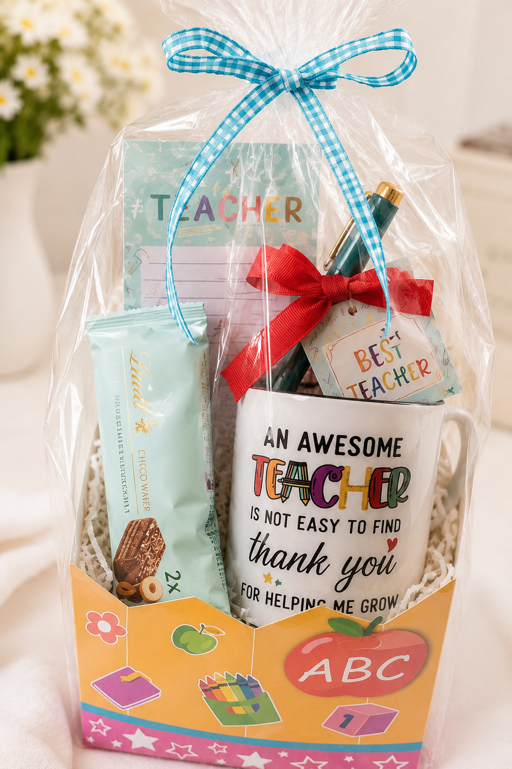 Teacher Appreciation Gift Set | Thank You Teacher Mug Gift | End of Year Teacher Gift | Ready to Gift Teacher Box