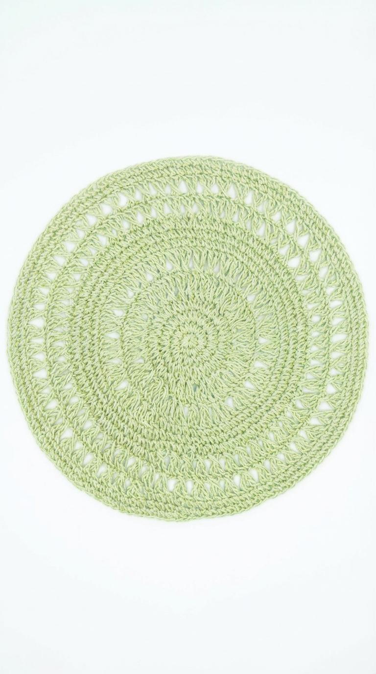 Easter Bunny Napkin Set with Crochet Placemats – Set of 6 (Limited Edition)